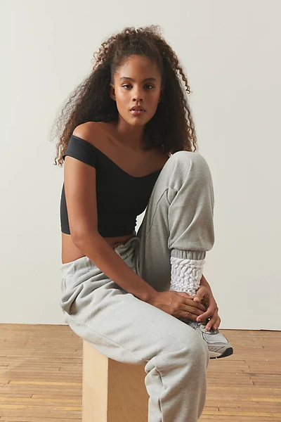Out From Under Ballet Off-the-shoulder Top In Black, Women's At Urban Outfitters