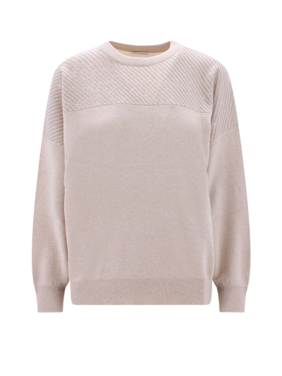 Brunello Cucinelli Sweater In Beige