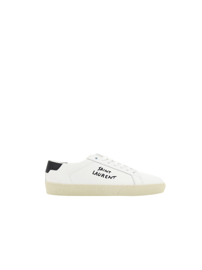 Saint Laurent Trainers In Blanc Optique/nero