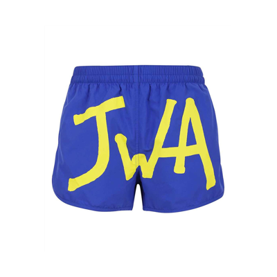 Jw Anderson J.w. Anderson Logo Swim Shorts In Blue