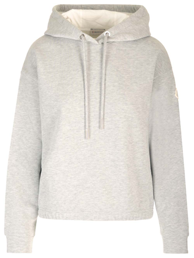 MONCLER MONCLER HOODIE WITH CRYSTAL PATCH