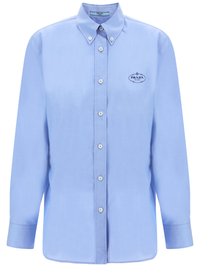 Prada Shirt In Light Blue