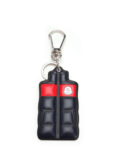 Moncler Gilet-shaped Key Ring In Multicolor