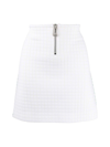 Bottega Veneta Contrast Stitching Mini Skirt In Red