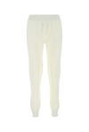 Bottega Veneta Elastic Waistband Wool Blend Joggers In White