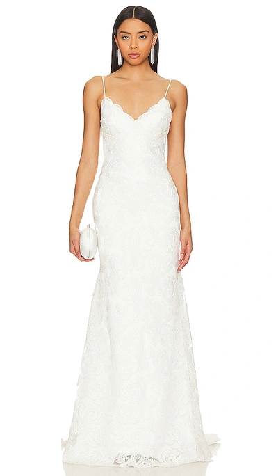 Katie May X Noel And Jean Lanai Gown In Ivory