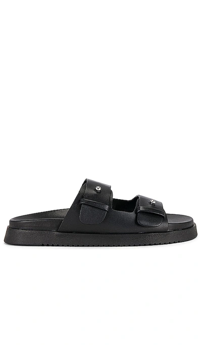 Steve Madden Mariel Sandal In Black Leather