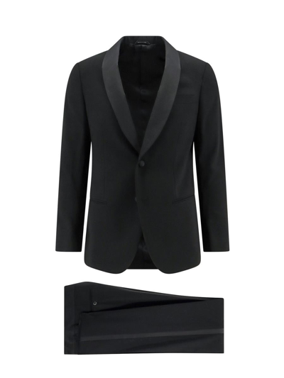 Giorgio Armani Dress In Black Wool