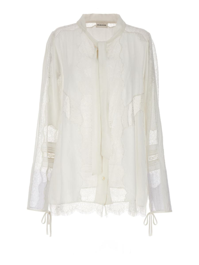 P.a.r.o.s.h. Lace Shirt In White