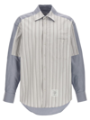 Thom Browne Oversized Long Sleeve Shirt In Multicolor