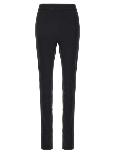 Wardrobe.nyc High-rise Ankle-zip Leggings In Black