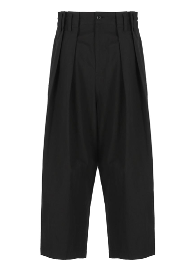 Y's Cotton Trousers In Black