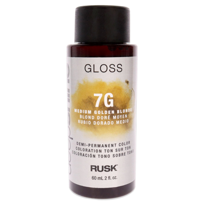 Rusk Deepshine Gloss Demi-permanent Color - 7g Medium Golden Blonde By  For Unisex - 2 oz Hair Color