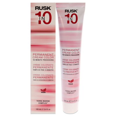 Rusk Permanent Cream Color In10 - 7nn Medium Intense Natural Blonde By  For Unisex - 3.4 oz Hair Colo In Grey
