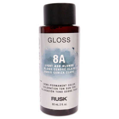 Rusk Deepshine Gloss Demi-permanent Color - 8a Light Ash Blonde By  For Unisex - 2 oz Hair Color