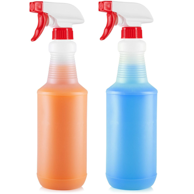 Zulay Kitchen Leakproof Cleaning Spray Bottle Set (2 Pack 32oz) In White