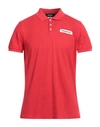 Dsquared2 Man Polo Shirt Red Size L Cotton
