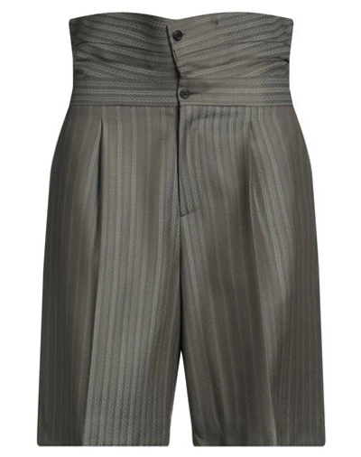 Dior Homme Man Shorts & Bermuda Shorts Military Green Size 34 Wool