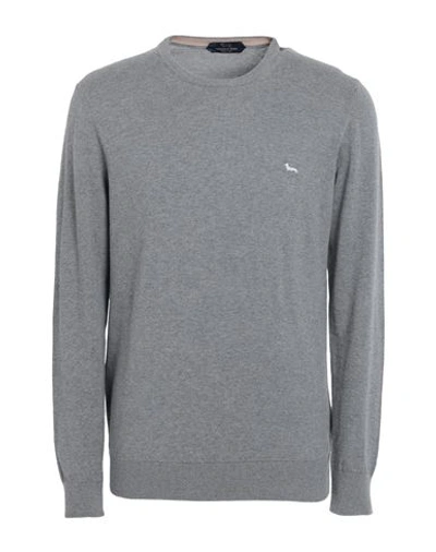Harmont & Blaine Man Sweater Grey Size Xxl Cotton, Cashmere
