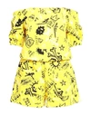 Gaelle Paris Gaëlle Paris Woman Jumpsuit Yellow Size 3 Cotton In Yellow