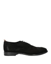 Buttero Man Lace-up Shoes Black Size 7.5 Leather