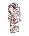 Desmond & Dempsey Soleia Print Quilted Robe In White