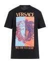 Versace Man T-shirt Black Size L Cotton