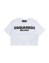 Dsquared2 Babies'  Toddler Girl T-shirt White Size 4 Cotton