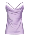 Fly Girl Woman Top Lilac Size M Polyester, Elastane In Purple