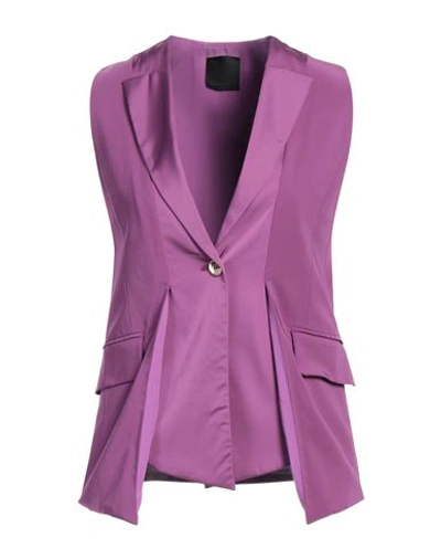 Pinko Woman Blazer Mauve Size 2 Viscose, Elastane In Purple