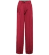 VALENTINO SILK SATIN TROUSERS,P00272071