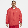 Nike Men's Relaxed Fit Club Coaches' Jacket In Red