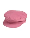 Borsalino Man Hat Antique Rose Size 7 ⅜ Cotton In Pink