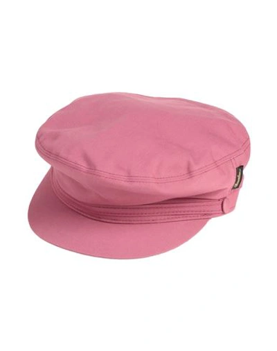 Borsalino Man Hat Antique Rose Size 7 ⅜ Cotton In Pink