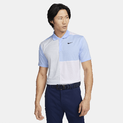 Nike Men's Victory+ Dri-fit Golf Polo In Blue