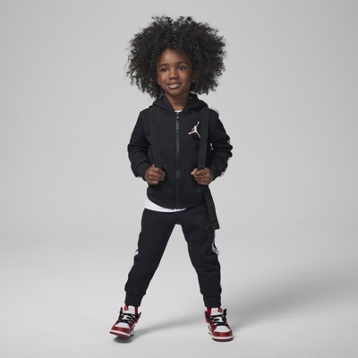 Jordan Babies' Mj Flight Mvp Toddler Full-zip Hoodie Set In Black