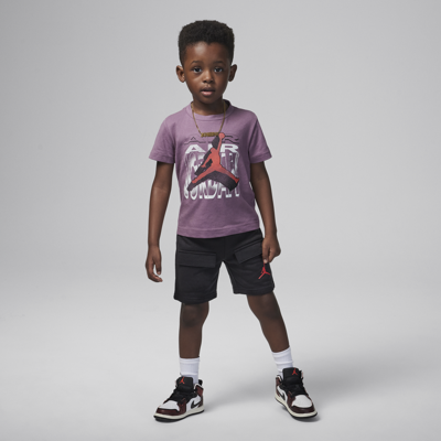 Jordan Babies' Air 3-d Toddler 2-piece Shorts Set In Black