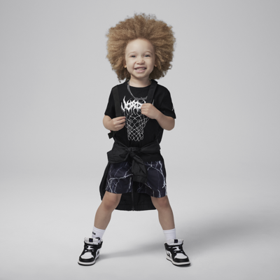 Jordan Babies' Mj Sport Toddler 2-piece Shorts Set In Black