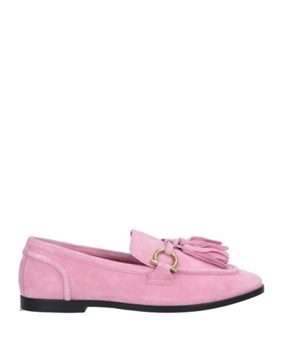 Jeffrey Campbell Woman Loafers Pink Size 6 Soft Leather In Pink