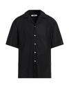 Grifoni Man Shirt Midnight Blue Size 48 Cotton In Black