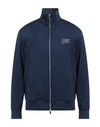 Armani Exchange Man Sweatshirt Midnight Blue Size Xs Modal, Polyester, Elastane