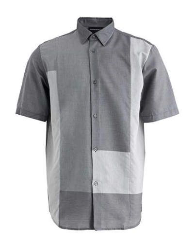 Emporio Armani Man Shirt Grey Size Xxxl Cotton