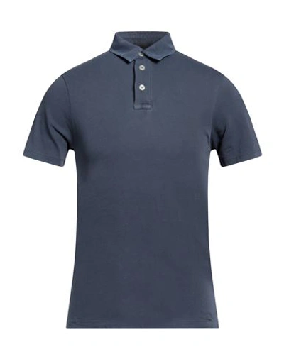 Blauer Man Polo Shirt Navy Blue Size S Cotton