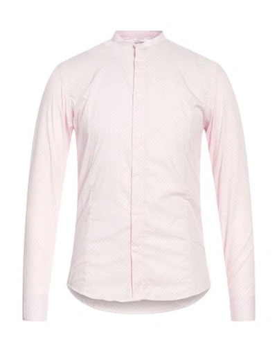 Daniele Alessandrini Homme Man Shirt Pink Size 16 Cotton