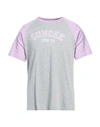 Sundek Man T-shirt Lilac Size L Cotton In Purple