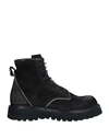 Premiata Man Ankle Boots Black Size 9 Leather