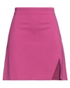 Pinko Woman Mini Skirt Fuchsia Size 8 Viscose, Polyamide, Elastane