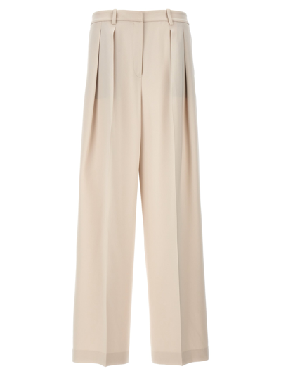Theory Admiral Crepe Trousers Beige