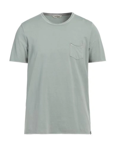 Gran Sasso Man T-shirt Light Green Size 40 Cotton, Lycra