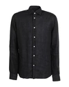 Mastricamiciai Man Shirt Black Size 15 ½ Linen